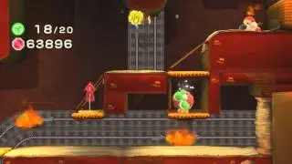 Yoshi's Woolly World ~ World 2-8: Bunson the Hot Dog's Castle (Collectables Guide)