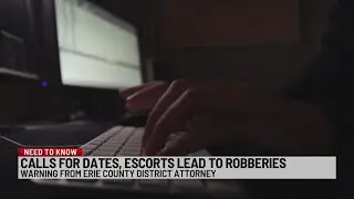 Escort scam involving robbery reported by several victims in Erie County