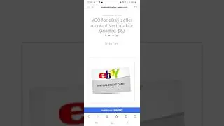 VCC for eBay seller account Verification (loaded $5)