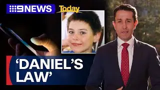 'Daniel's Law' to be introduced into Queensland parliament | 9 News Australia