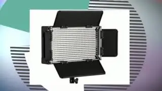 Fotodiox Pro LED 500 AVL with Barndoor and LCD Display Still