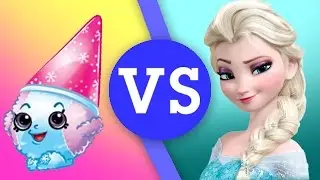 Shopkins VS. Disney Princesses | Queen Elsa, Cinderella, Cupcake Queen, Sally Shakes & More!