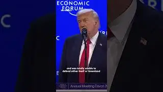Трамп повторил свои претензии на Гренландию в провокационной речи в Давосе.