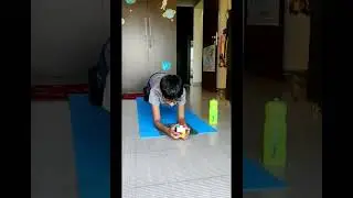 Lxt 2 min Plank with Cube solving challenge Pallash Gang