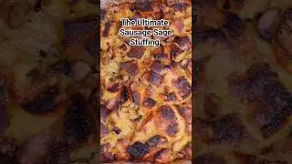 Transform Your Holiday Feast with the Ultimate Sausage Sage Stuffing #food #shorts #cooking