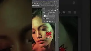 How to add realistic Tattoo on Face#shorts