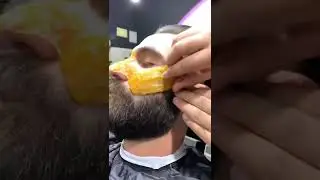 Beard line waxing