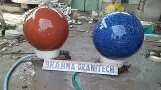 polished granite earth globe, Kugel ball fountain, stone earth globe, rote Granitkugel ,Kugelbrunnen