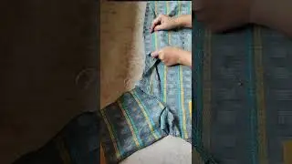 easy to cut and stitch pocket in kurti #monachande #creations #stitch #shorts #pocket #kurtidesign
