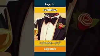 🇬🇧🇯🇵 exclusive - エクスクルーシブ : learn English : 英語を学ぼう : vocabulary builder