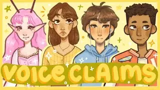 🌙OC VOICE CLAIMS! | main 4 characters from my story 
