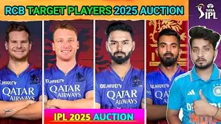 RCB TARGET PLAYERS 2025 AUCTION🔥 | RCB AUCTION STRATEGY FOR IPL 2025 | RCB SQUAD IPL 2025 | IPL 2025