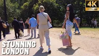 STUNNING LONDON!!! | ☀️ Glorious Summer Walk Of Royal Parks To Parliament Square & Big Ben ☀️ [4K]