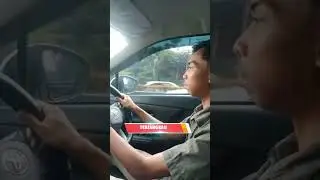 Latihan mobil berkendara di jalan ramai sekitar Baranangsiang menuju Empang. #kursusmengemudibogor