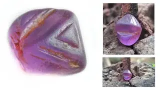 Trigon Fresh from the mineral CEYLON Natural spinel Crystal  with trigon