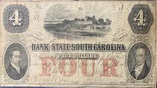 $4 Obsolete Banknote from 1855
