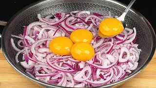 So hat meine Großmutter aus dem Dorf immer gekocht. Gießen Sie einfach die Eier auf die Zwiebeln❗️