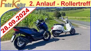 Rollertreff am Biggesee - Tour mit Vespa u. Forza