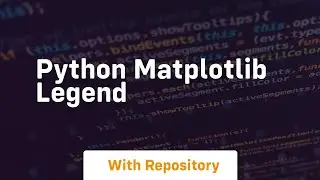 python matplotlib legend