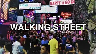 Walking Street Pattaya at Night - Thailand 2019 [4K]