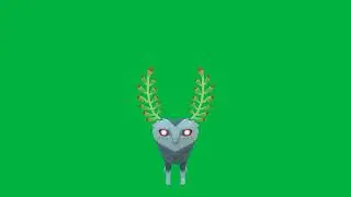 Bubbulfrog from TOTK Blupee from TOTK Spinning & Oscillating in Front of a Green Screen