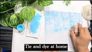 Tie and Dye at home|| new way new style || DIY #art #diy #vlog #tieanddye #fashion 