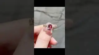 14k pink oval cut lab created diamond engagement ring