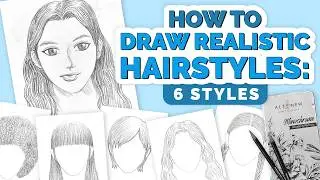 How to Draw Hair for Beginners | Realistic Shading & Pencil Techniques