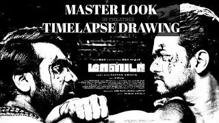 MASTER LIME LAPSE DRAWING || two hand drawing || vijay || vijay sethupathi || #shorts
