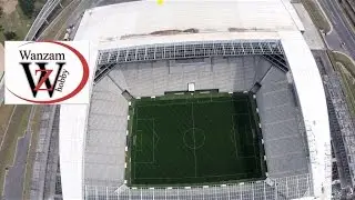 DRONE VOA EM CIMA da ARENA CORINTHIANS Itaquer&atilde;o fpv wanzam