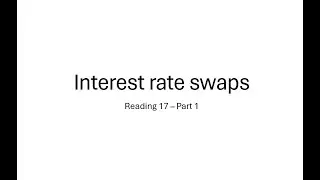 Interest Rate Swaps