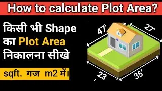 How to Calculate Land Area in Square Feet |Land area in Guj/square yard| | square metre| plot area