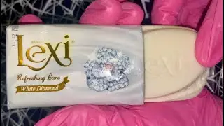 ASMRsoap. Режу канадское мыло Lexi Royal Белый Бриллиант. Королевское мыло, ароматное, свежее.