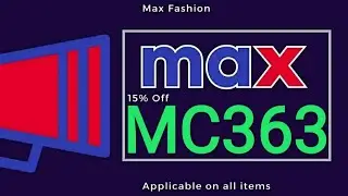 كوبون ماكس فاشون / كود خصم ماكس فاشون / Max Fashion Coupon 2020