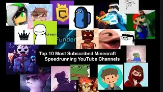 Top 10 Most Subscribed Minecraft Speedrunners | Bar Chart Race