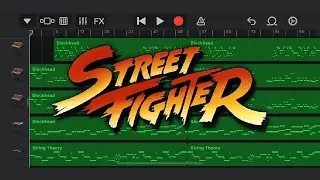 【Garage Band】Street Fighter Ⅱの「Ken Stage Type A（Ken Theme）」を作ってみた。