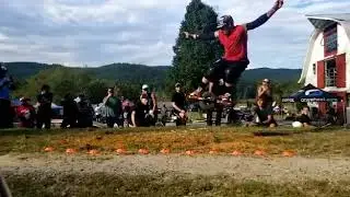Onewheel flying:  Long jump comp at FLF3