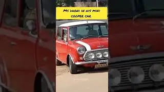 ms dhoni driving car in ranchi❤️ #shorts #msdhoni #minicooper