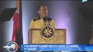 President Aquino meets local leaders in Baguio
