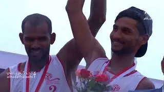 مراسم تتويج منتخبانا الوطنيان «ب» و «أ» في البطولة العربية السابعة والعشرون لكرة الطائرة الشاطئية