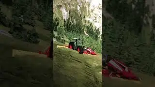 Fendt 824 Favorit am Hang m&auml;hen #automobile #butifyoucloseyoureyes #farming #music #landwirtschaft