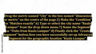 Creating Advanced Segment For a Geographical Region With Google Analytics