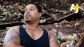 He Fishes in Washington DC's Polluted River