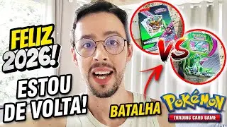 ESTOU DE VOLTA! QUEM VAI VENCER ESSA BATALHA POKÉMON? UNBOXING CARTAS POKÉMON #pokemon