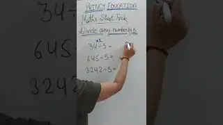 Divide any digit by 5 | Maths short tricks | #shorts  #mathstricks | Short tricks | #maths