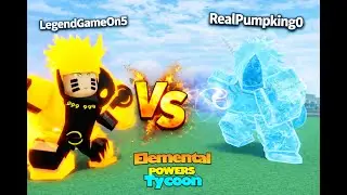 Elemental Power Tycoon Battle! I Challenged My Little Brother 😈⚡ | Roblox