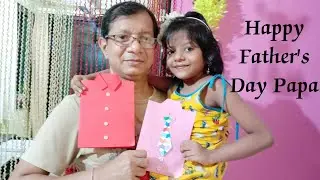 FATHER'S DAY SHIRT CARD | Easy and simple paper craft ideas for Children | Done by Adrija Jana