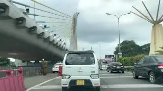 4K | New Kelani Bridge Under Construction | Drive on Katunayake - Colombo Express way Sri Lanka
