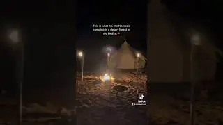 Desert Forest Camping setup in the UAE 🇦🇪⛺️