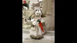 84🎀Coniglietta pasquale fermaporta + cartamodello gratuito